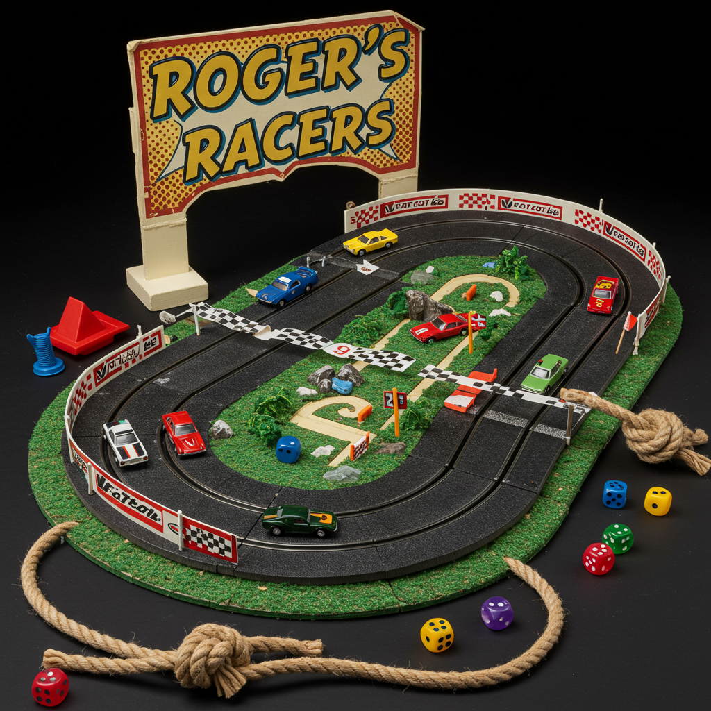 Roger's Racers Game with Track and Cars
